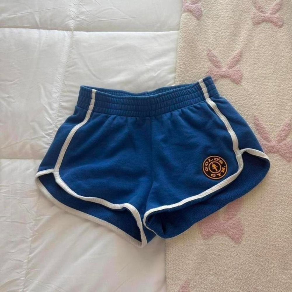 royal blue youngla golds gym sweat shorts
